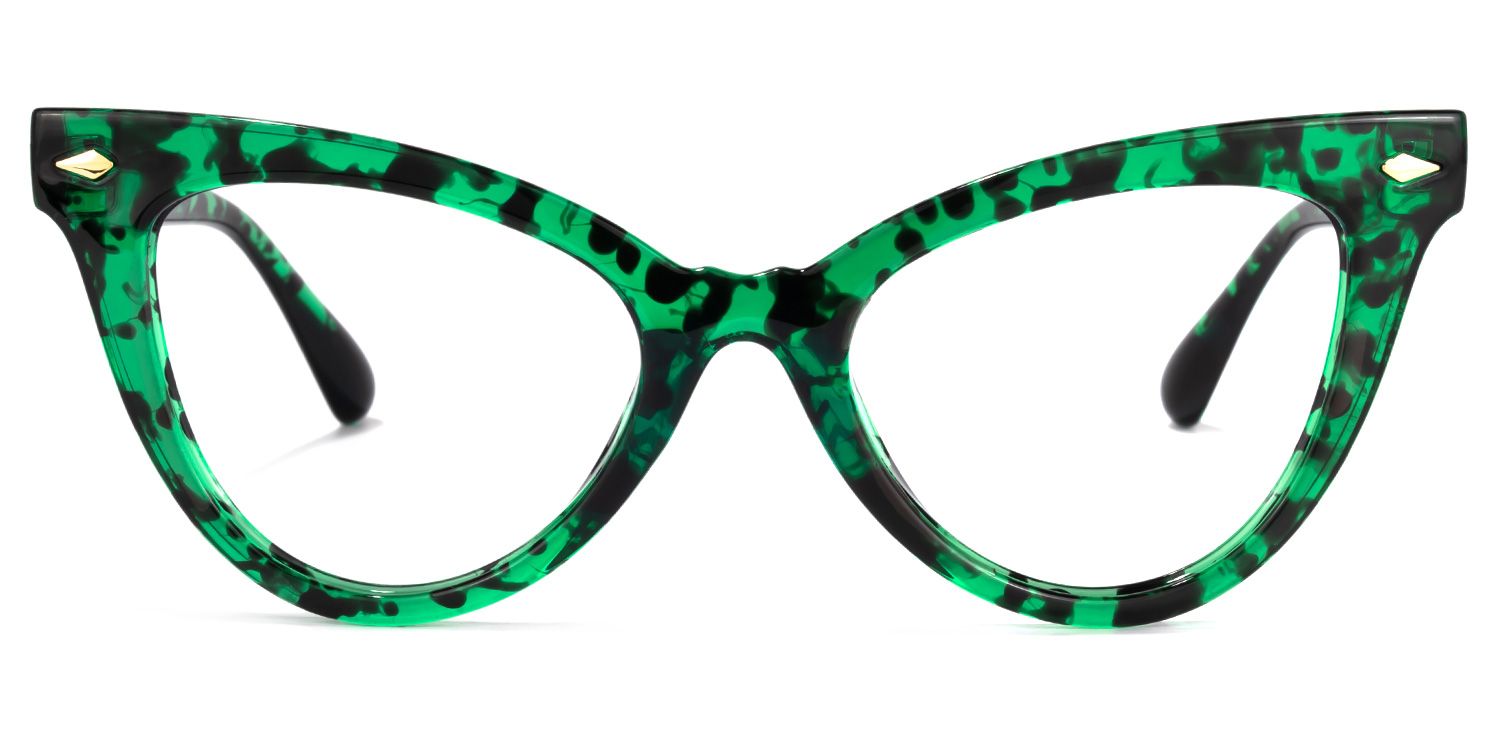 Colla Cateye Green-F glasses 2