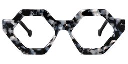 Barreto Geometric Marble Glasses0