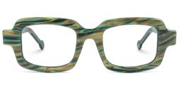 Rune Square Green Glasses0