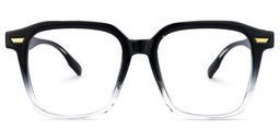 Rivera Square Black-Clear Glasses0