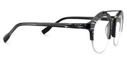 Carson Aviator Black-White Glasses4