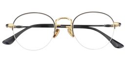 Abigail Round Black Glasses 1