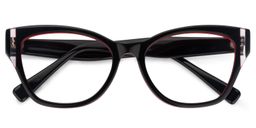 Casandra Square Black Glasses1
