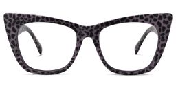 Fuller Cateye Purple-Leopard Glasses0