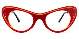 Mayra Cateye Red Glasses 0