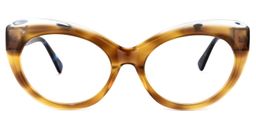 Dwarika Cateye Brown Glasses0