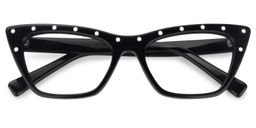 Casey Cat Eye Black Glasses1