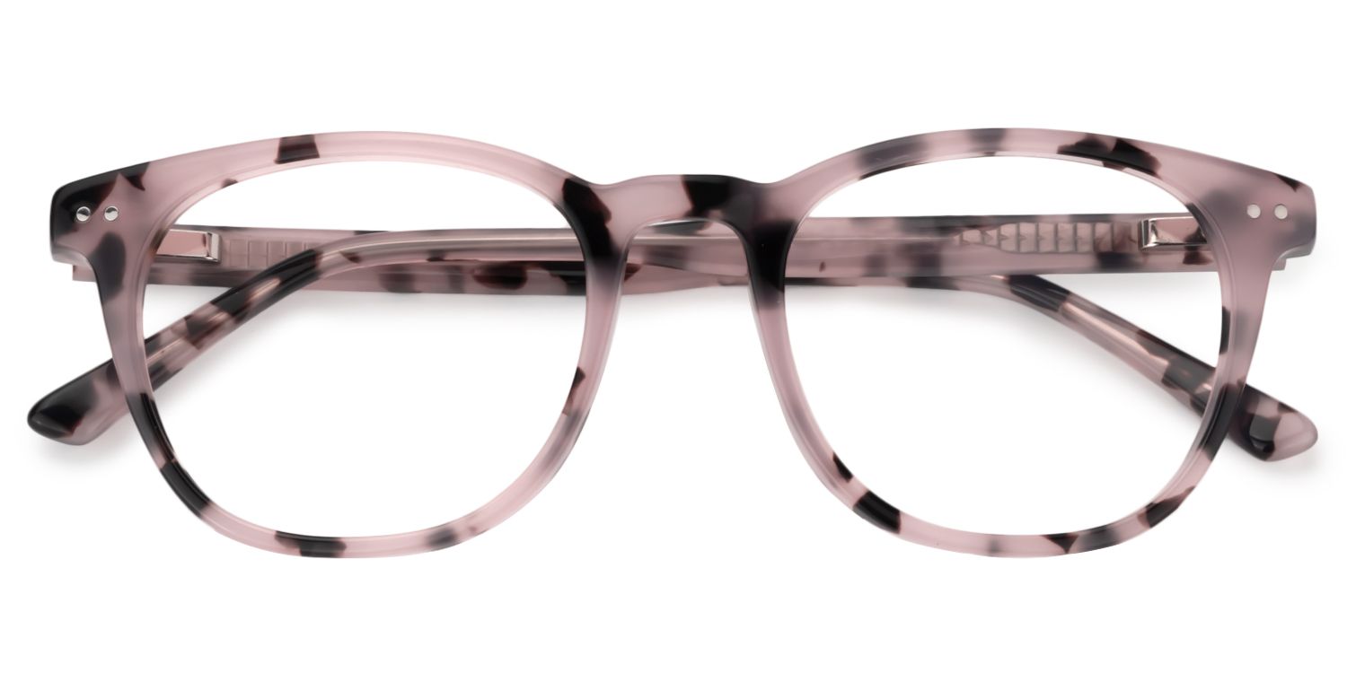 Round Pink Floral Glasses | Zeelool Glasses1