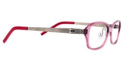 Arabela Rectangle Red-Pink Glasses4