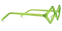 Allison Diamond-shaped Green Glasses4