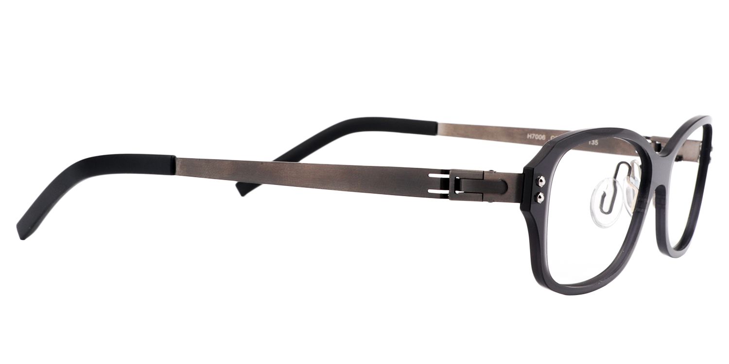 Rectangle Black Glasses | Zeelool Glasses4