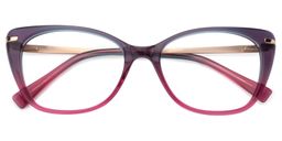 Chanda Cat Eye Red Glasses1