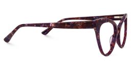 Caron Cat Eye Purple Pattern Glasses4
