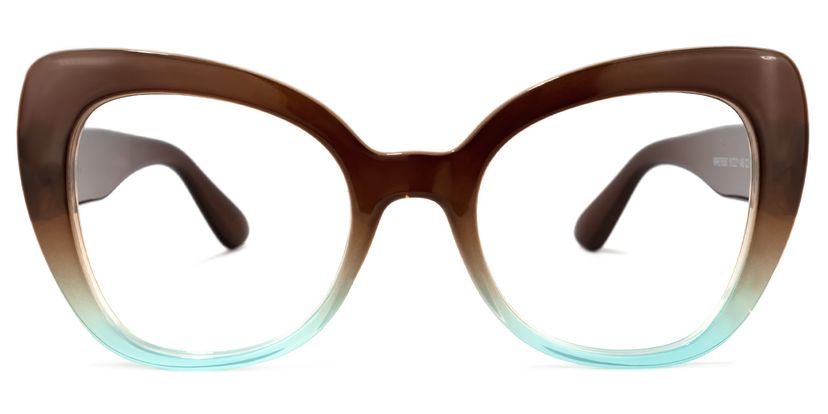 Quanita Cateye Brown Glasses