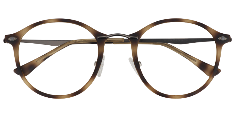 Round Light Amber Glasses | Zeelool Eyeglasses1