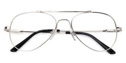 Chaima Aviator Silver Glasses1