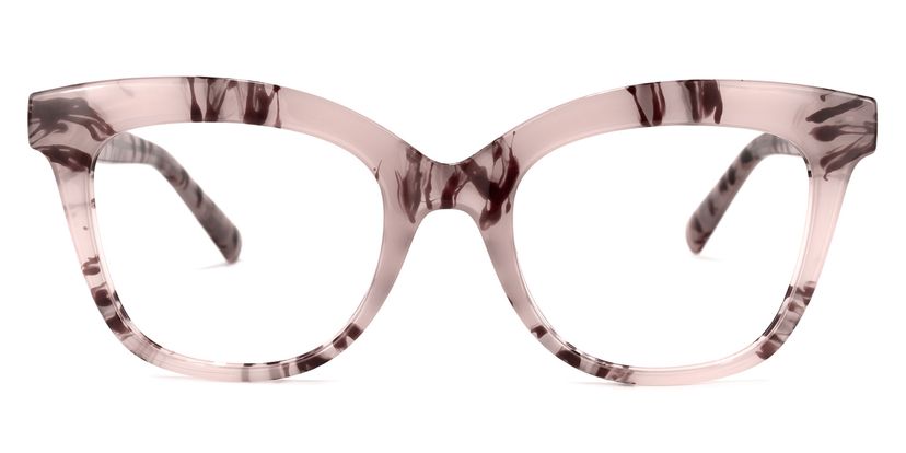 Santiago Cateye Pink-Floral Glasses