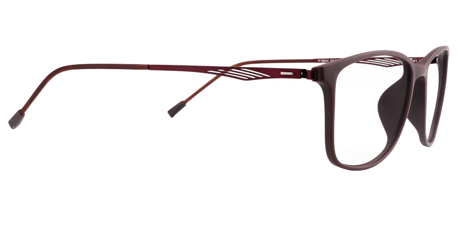 Rectangle Brown Glasses | Zeelool Glasses4