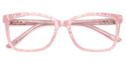 Chauncey Rectangle Pink Glasses1