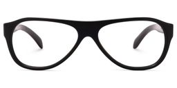 Lavender Geometric Black Glasses0