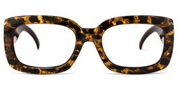 Mitchell Rectangle Gold-Tortoise Glasses0
