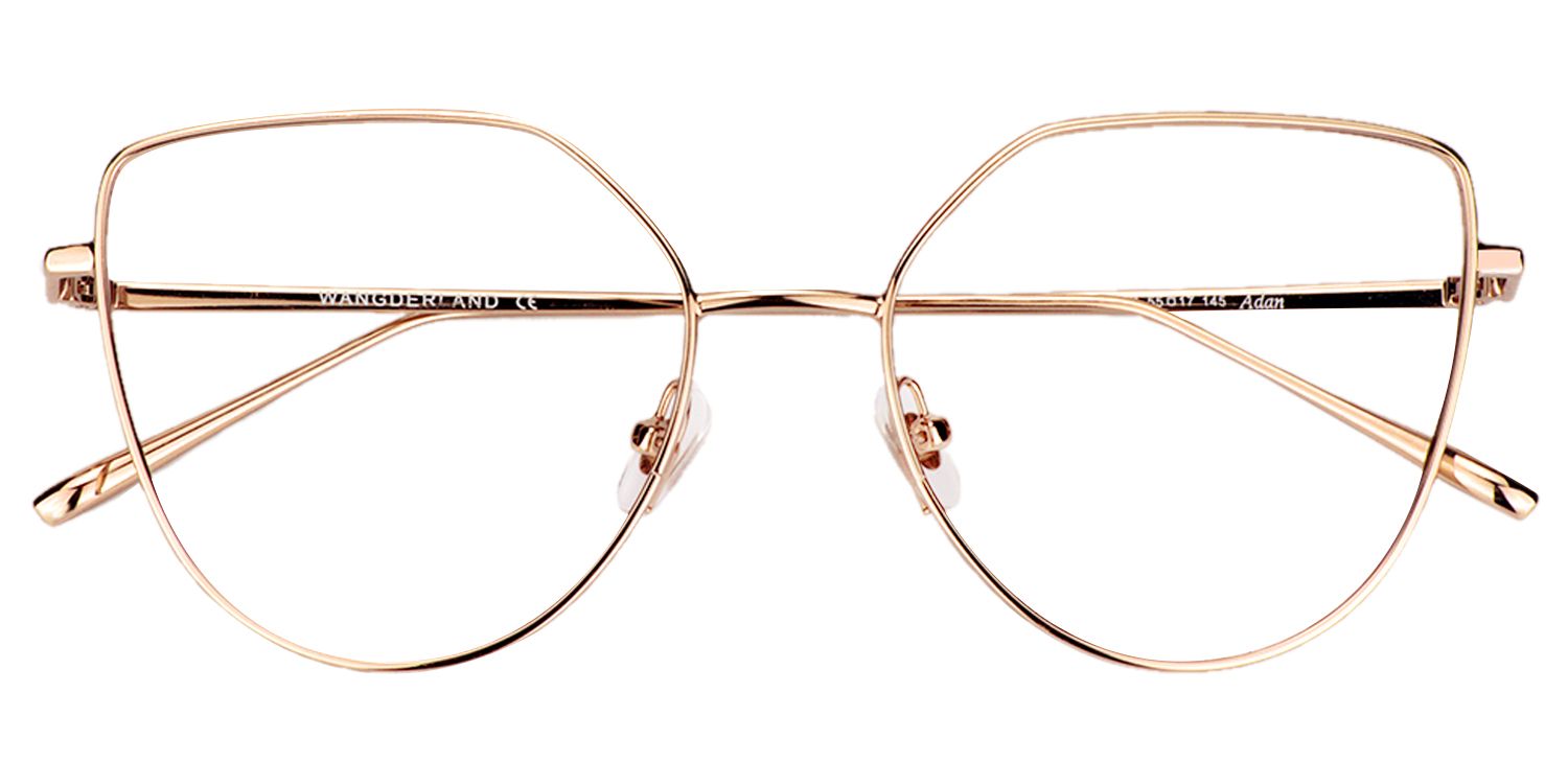 Ariel Cat Eye Gold Glasses | Zeelool Glasses1