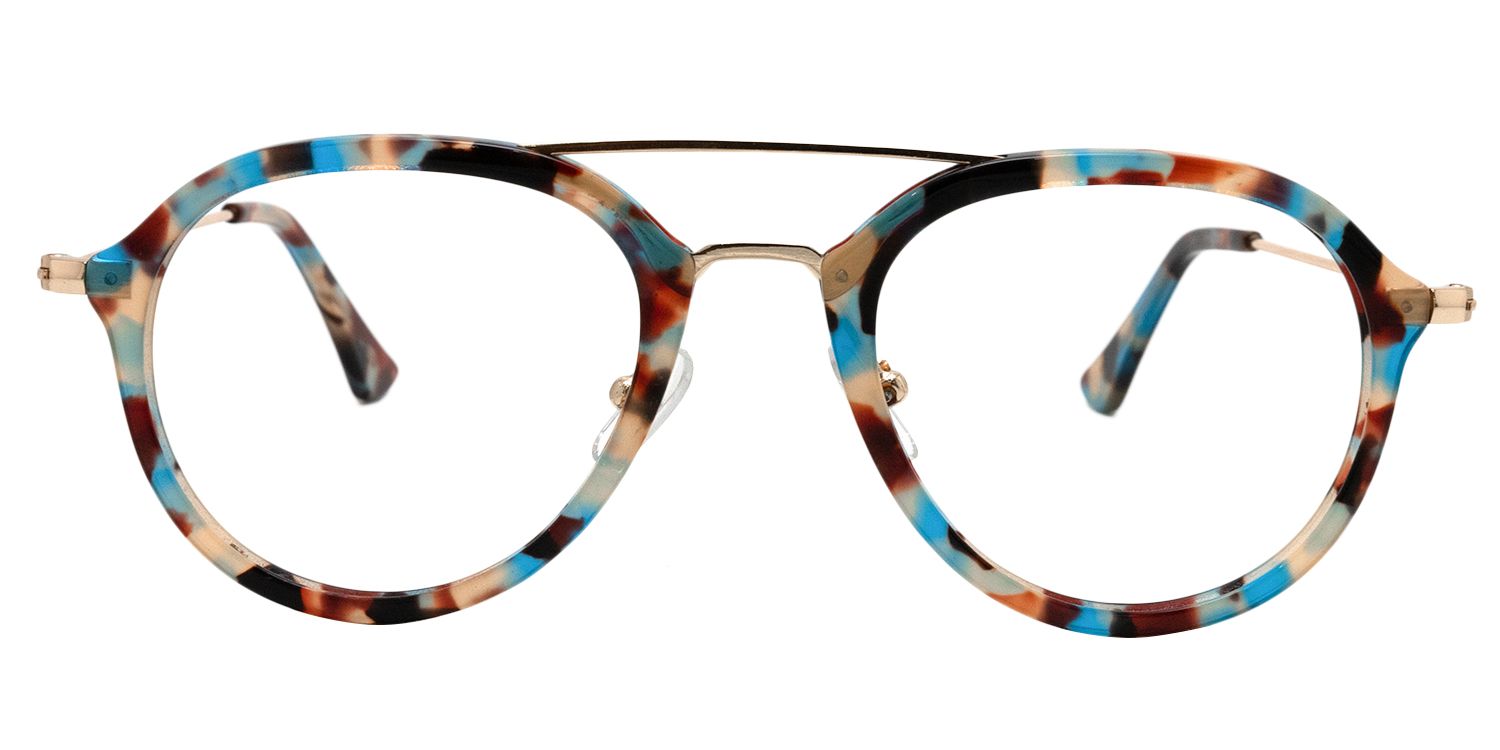 Aviator Blue Tortoise Glasses | Zeelool Glasses0