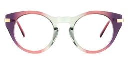 Morennah Cateye Purple-Green Glasses0