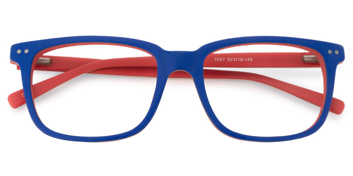 Rectangle Blue Glasses | Zeelool Glasses1