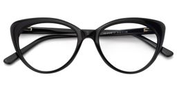 Chyna Cat Eye Black Glasses1