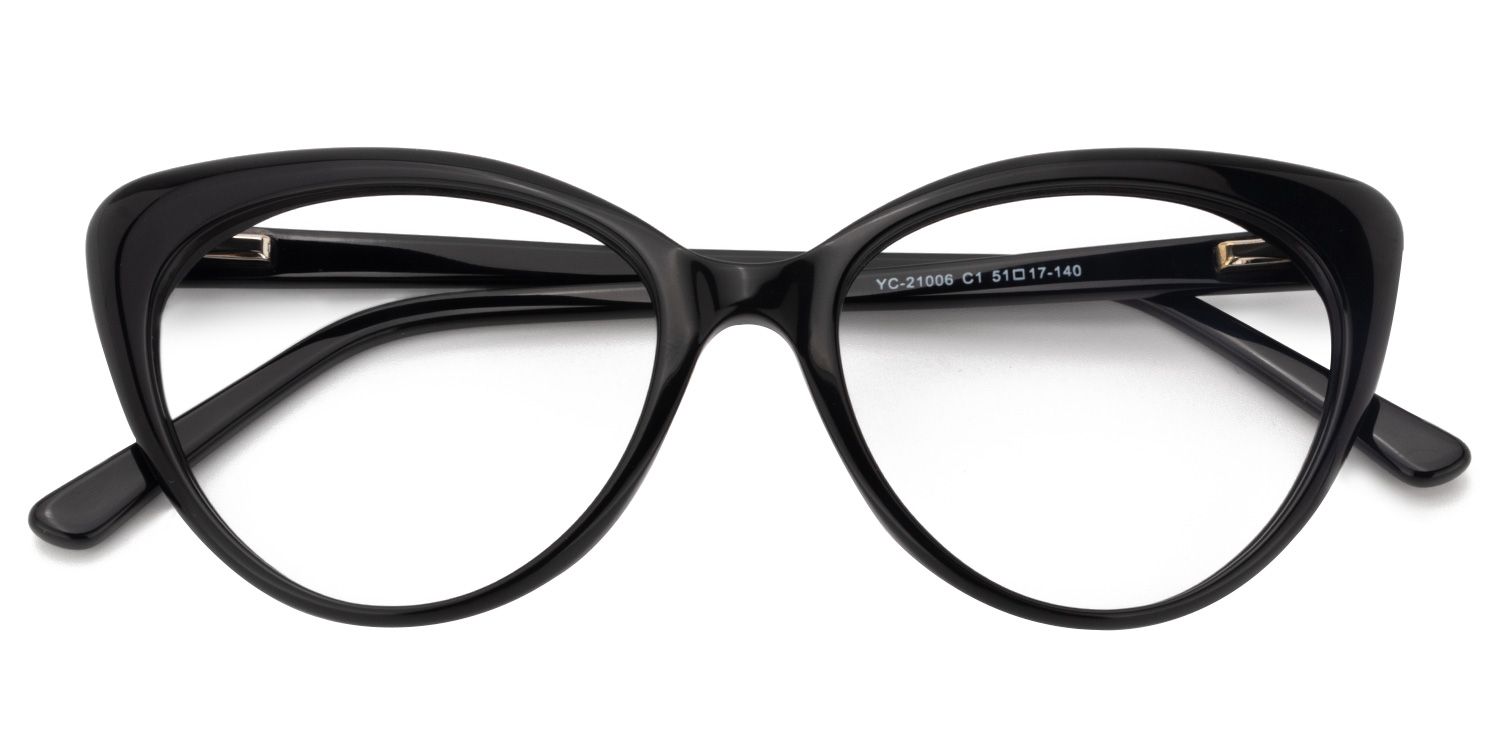Cat Eye Black Glasses | Zeelool Glasses1