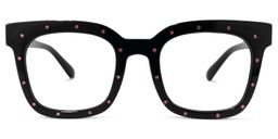 Herrera Square Black Glasses0