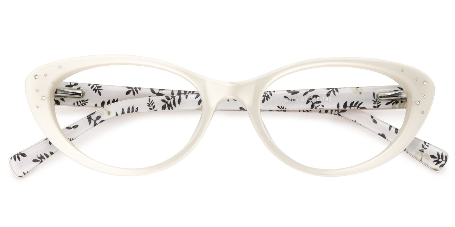 Cat Eye Ivory Glasses | Zeelool Glasses1