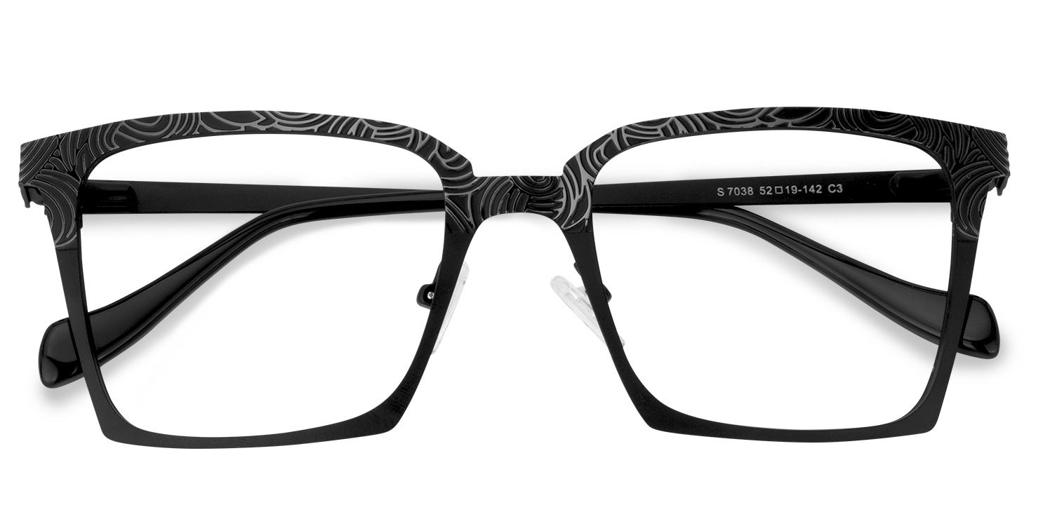 Square Black Glasses | Zeelool Glasses1