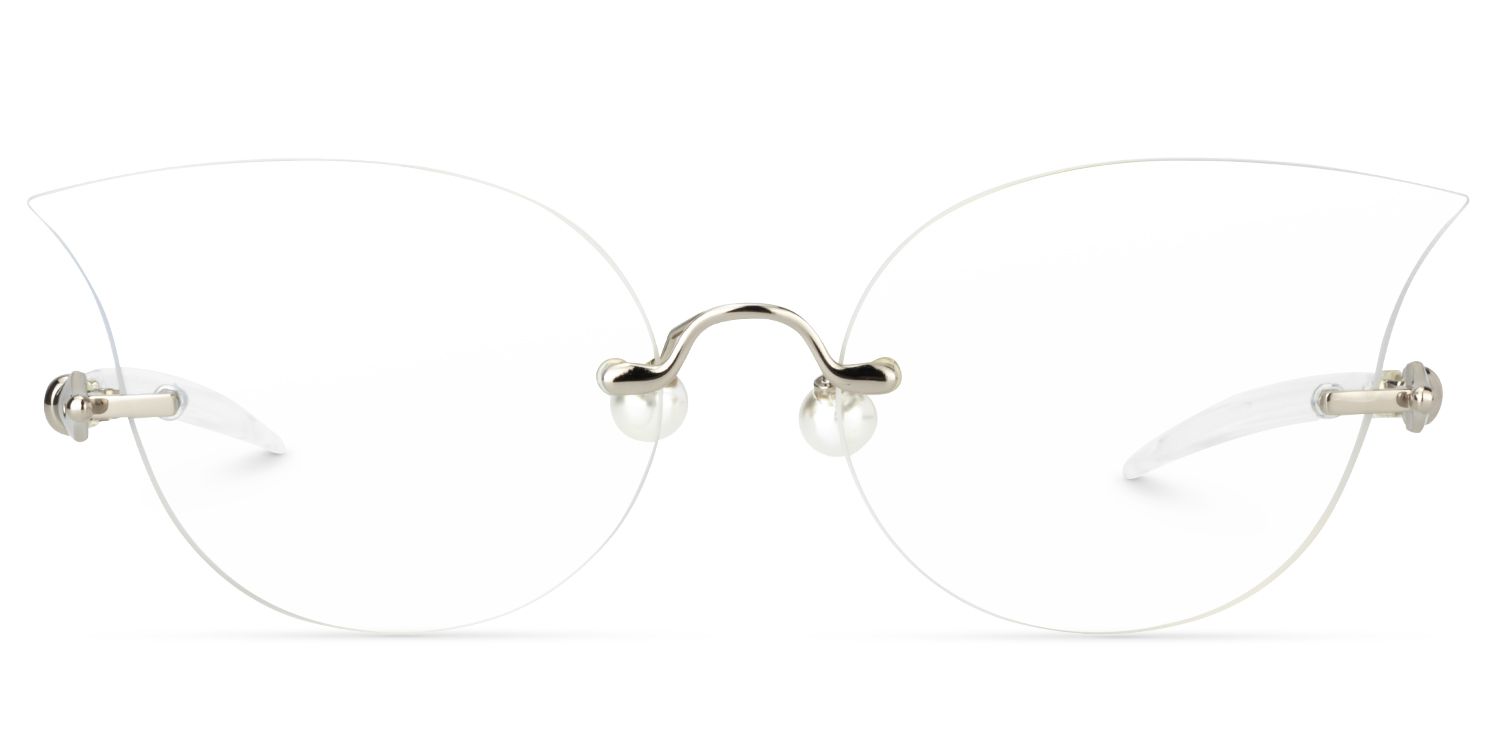 Cat Eye Silver Glasses | Zeelool Glasses0