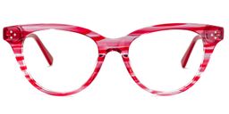 Fuentes Cateye Red Glasses0