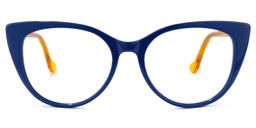 Cadieux Cateye Dark-Blue Glasses0
