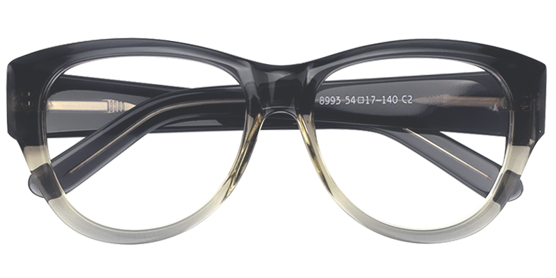 Round Dark Gray Glasses | Zeelool Eyeglass Frames1