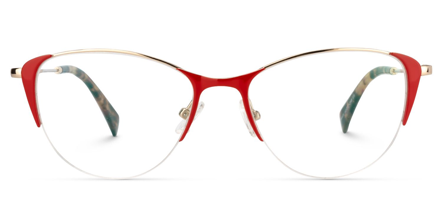 Cat Eye Red Glasses | Zeelool Glasses0