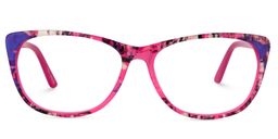 Cleatus Rectangle Bright Pink Glasses0