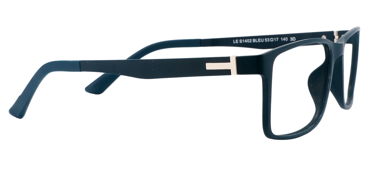 Rectangle Dark-Green Glasses | Zeelool Glasses4