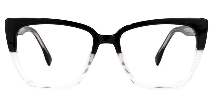 Baskin Square Black-Clear Glasses