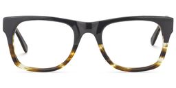 Daisy Rectangle Dark-Gray Glasses0