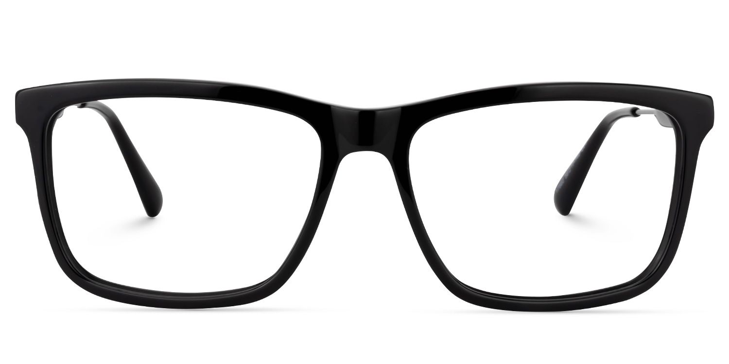 Rectangle Black Glasses | Zeelool Glasses0