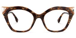 Decker Cat Eye Brown Glasses0