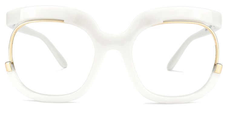 Darice Round White Glasses