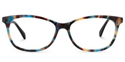 Derrick Rectangle Blue Tortoise Glasses0