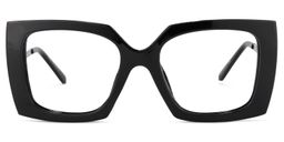 Landen Square Black Glasses0