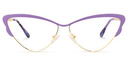 Darleen Cat Eye Purple Glasses0