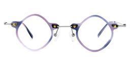 Malaj Geometric Purple Glasses0